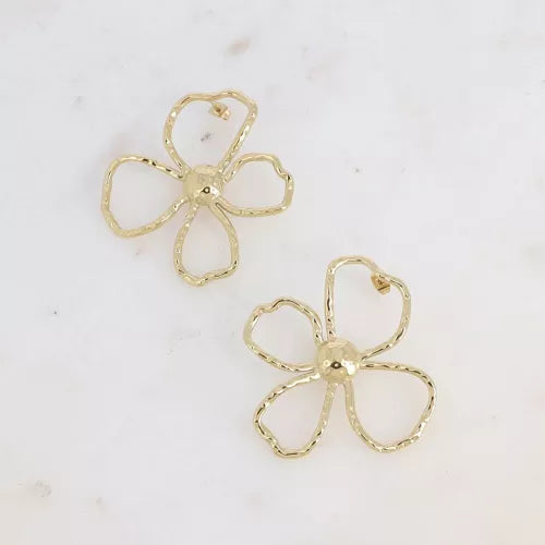 Boucles florales 4 pétales