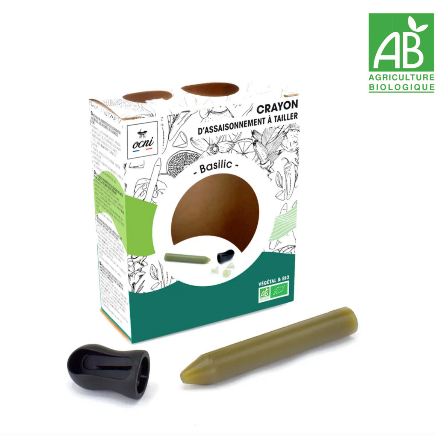 Crayon d’assaisonnement à tailler – Basilic (BIO)