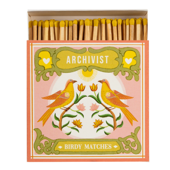 Boîte d’allumettes illustrée “Birdy Matches”