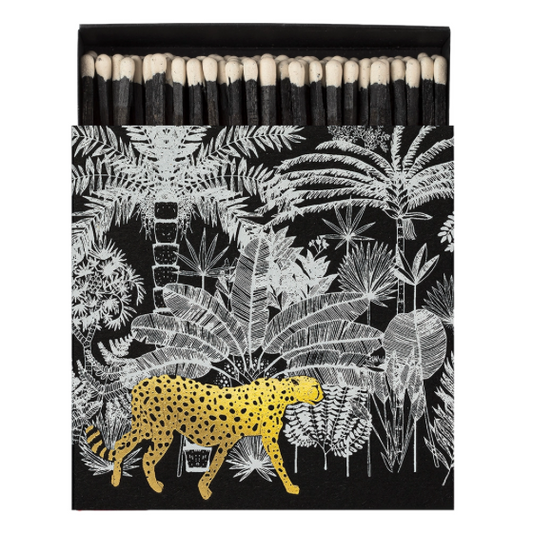 Boîte d’allumettes illustrée “Black Cheetah”