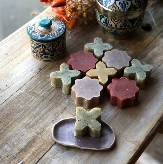 Savons d’invité Zellige Étoile Mix