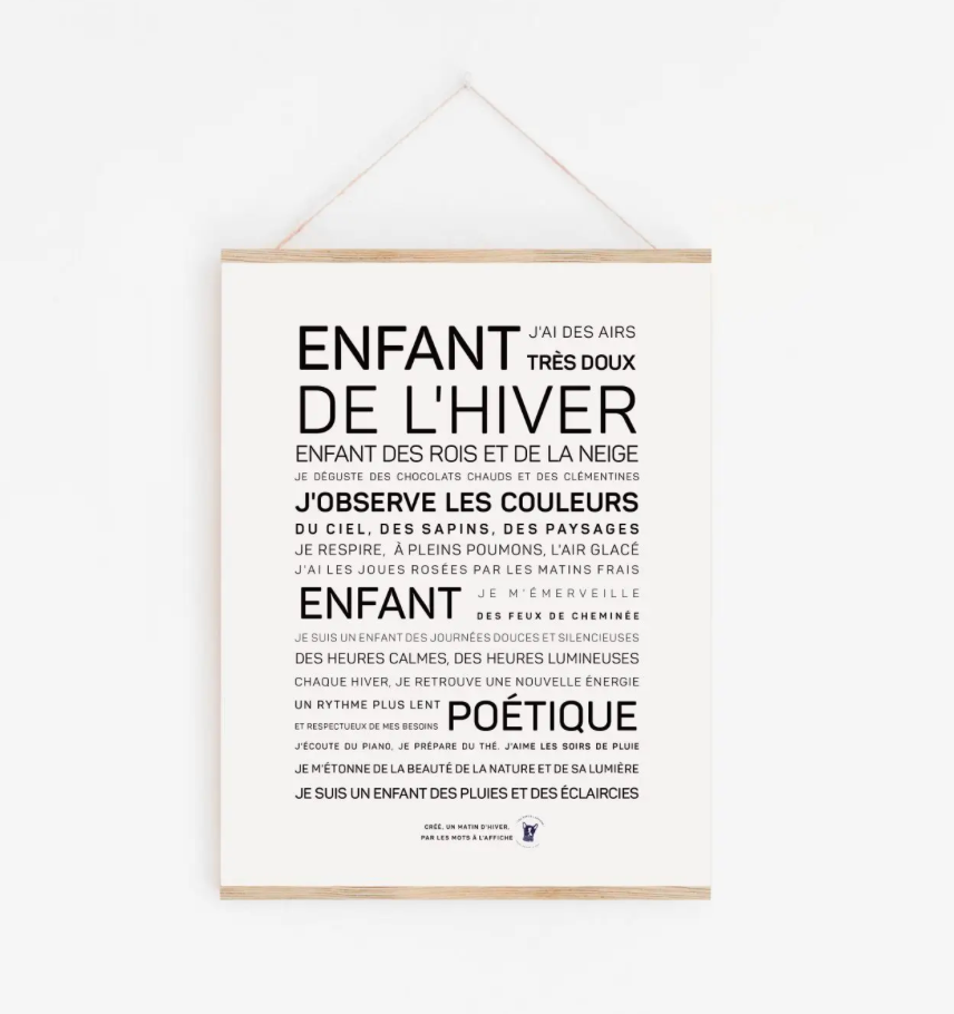 Affiche Enfant d’Hiver A6