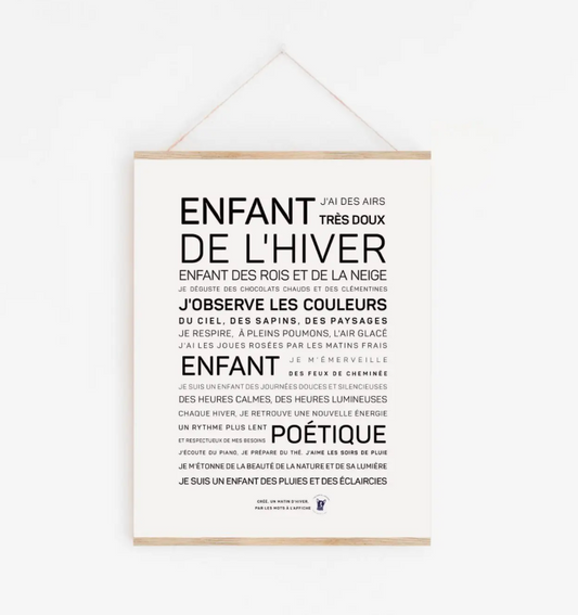 Affiche Enfant d’Hiver A6