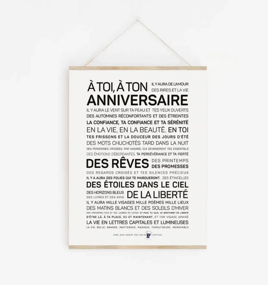 Affiche Anniversaire A6