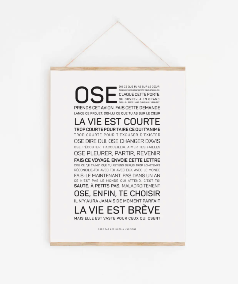 Affiche Ose A6