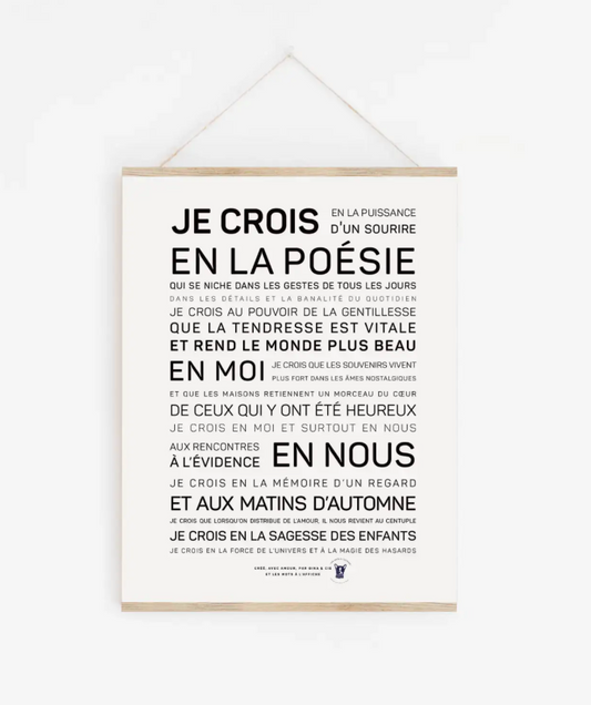 Affiche En la Poésie A6