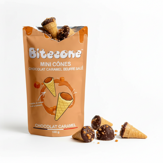 Bitecone – Mini Cônes Chocolat Caramel Beurre Salé