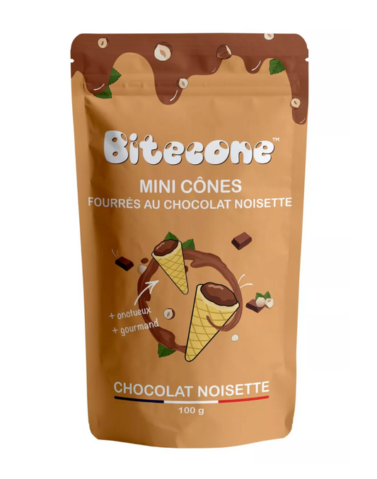 Bitecone – Mini Cônes Chocolat Noisette
