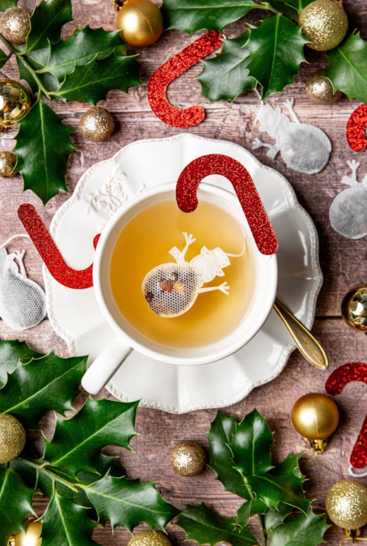 Sachets de thé personnalisés Noël – Bonhomme de Neige x5