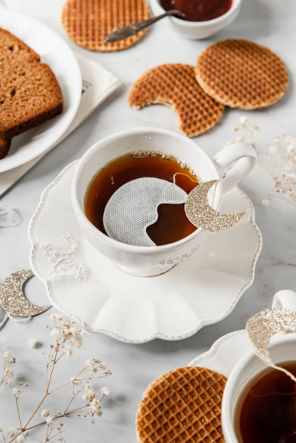 Sachets personnalisés « Mouffle / Lune » – Tisane Citron Verveine (x5)