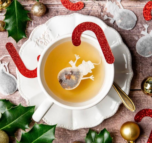 Sachets de thé personnalisés Noël ­« Bonhomme de Neige » x 5
