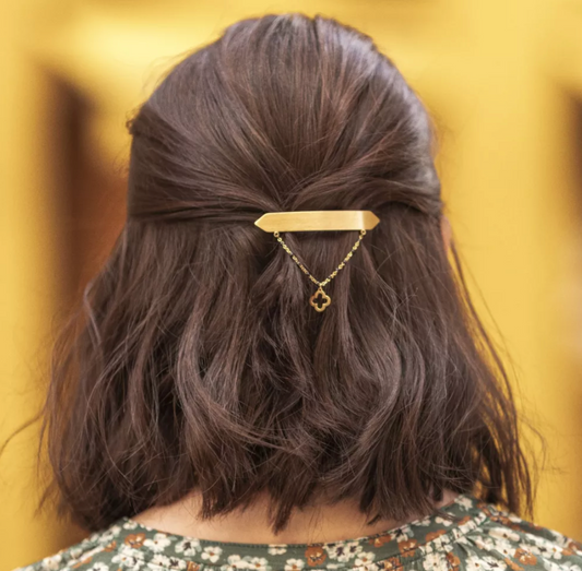 Barrette Cheveux Hortense Fleur - Doré