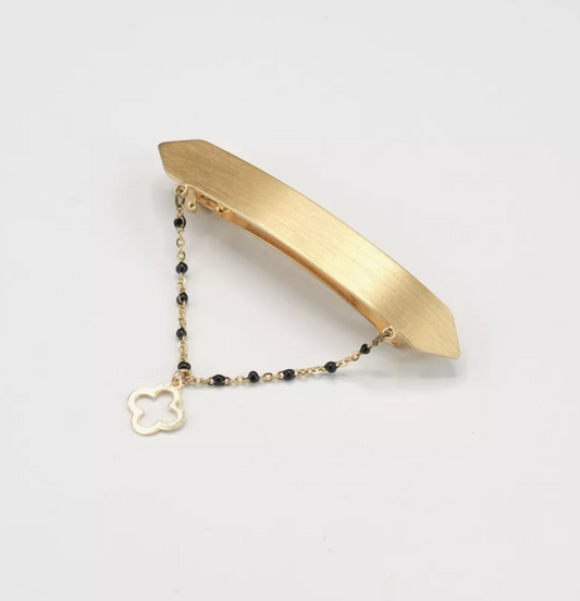 Barrette Cheveux Hortense Fleur - Doré