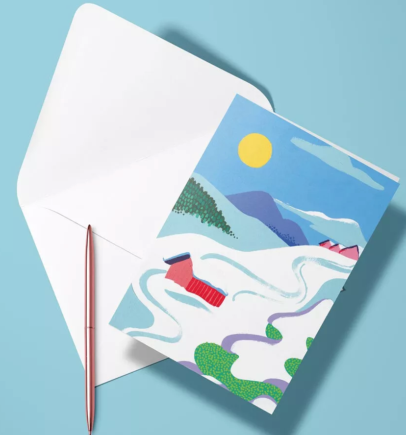 Carte pliée – La montagne de Stéphanie