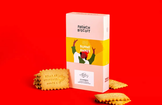 Coffret de biscuits Bonne année nature