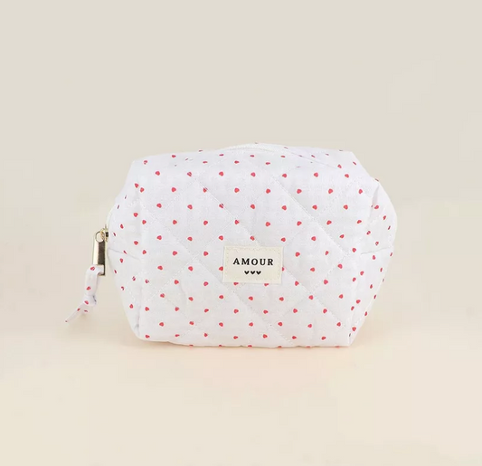 Petite trousse AMOUR - Coeurs rose