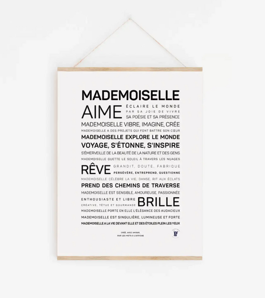 Affiche mademoiselle A6