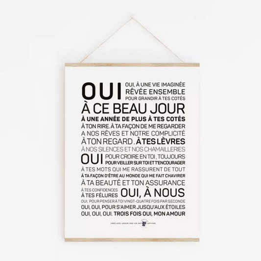 Affiche Oui, à ce beau jour