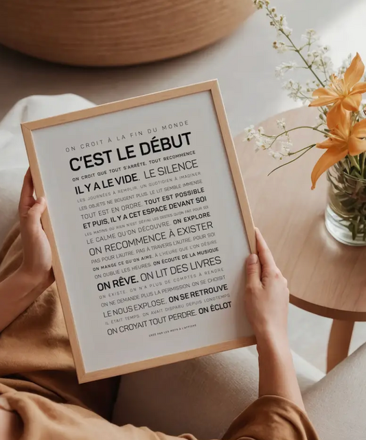 Affiche C'est le début