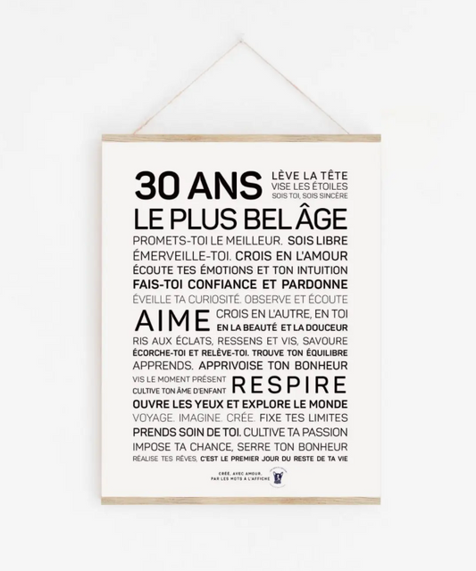 Affiche 30 ans