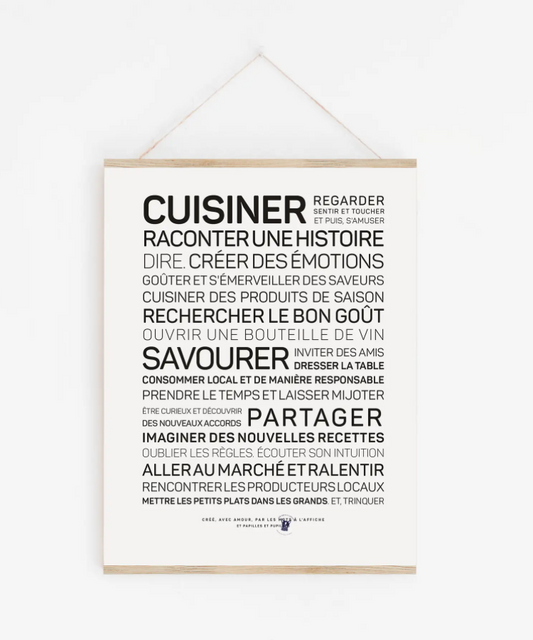Affiche Cuisiner