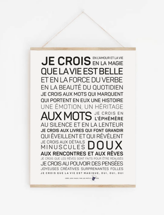 Affiche Je crois que la vie est belle