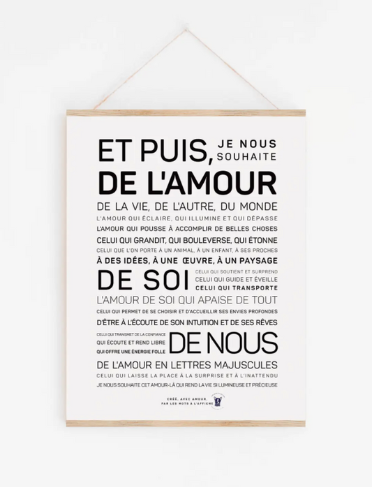 Affiche Et puis de l'amour