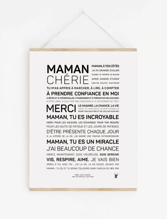 Affiche Maman chérie
