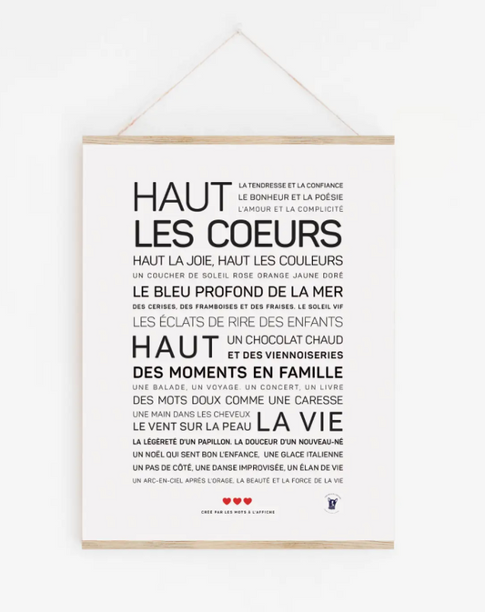 Affiche Haut les coeurs