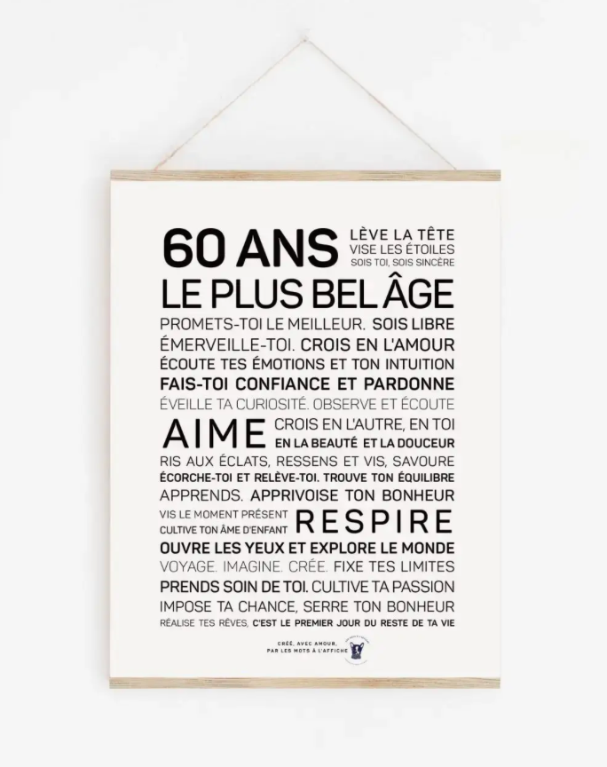Affiche 60 ans