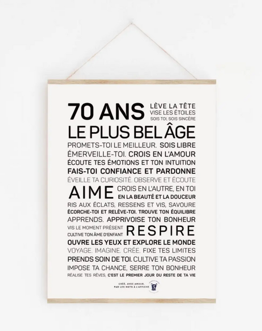 Affiche 70 ans
