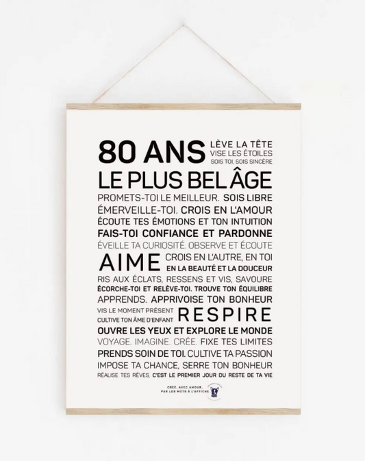 Affiche 80 ans