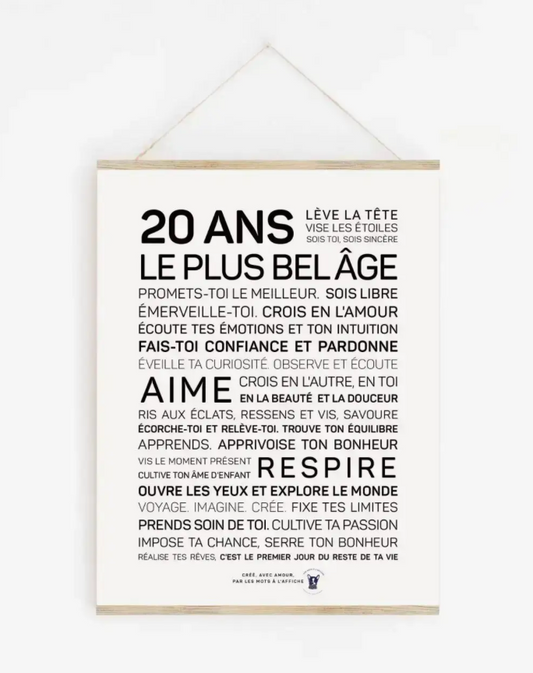 Affiche 20 ans
