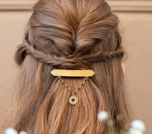 Barrette Cheveux Hortense Soleil - Doré