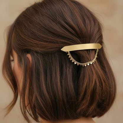 Barrette Cheveux Hortense Rock - Doré