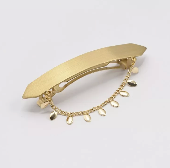 Barrette Cheveux Hortense Gouttes - Doré
