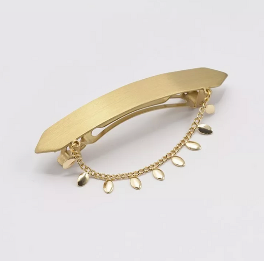 Barrette Cheveux Hortense Gouttes - Doré