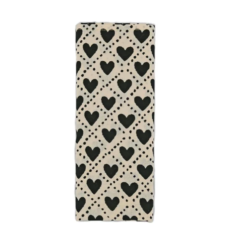 Serviette les coeurs carbone