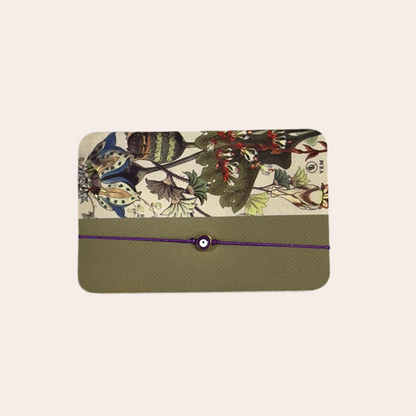 Bracelet en fil et porcelaine - Oeil