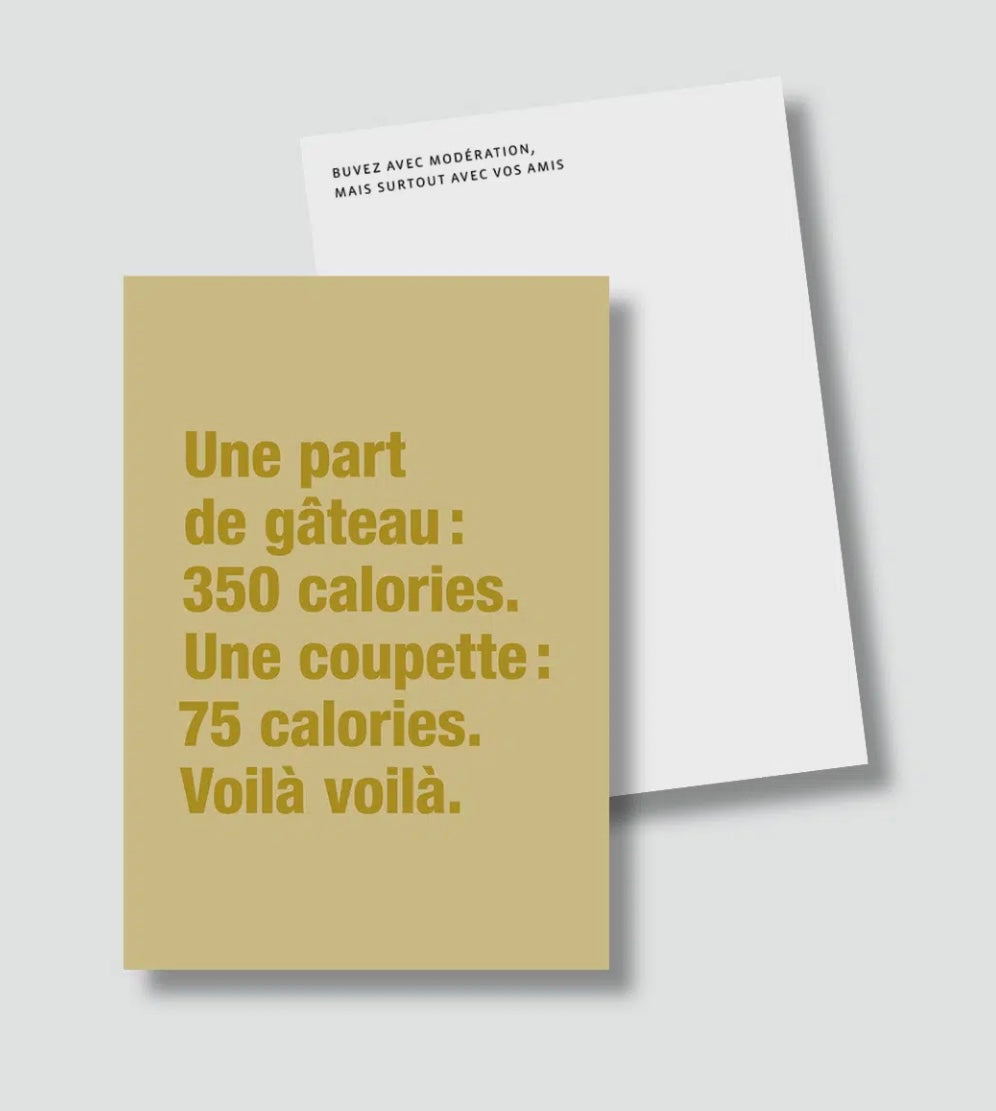 Carte - « Une part de gâteau… »