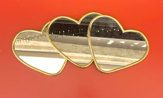 Miroir Cœur en Laiton