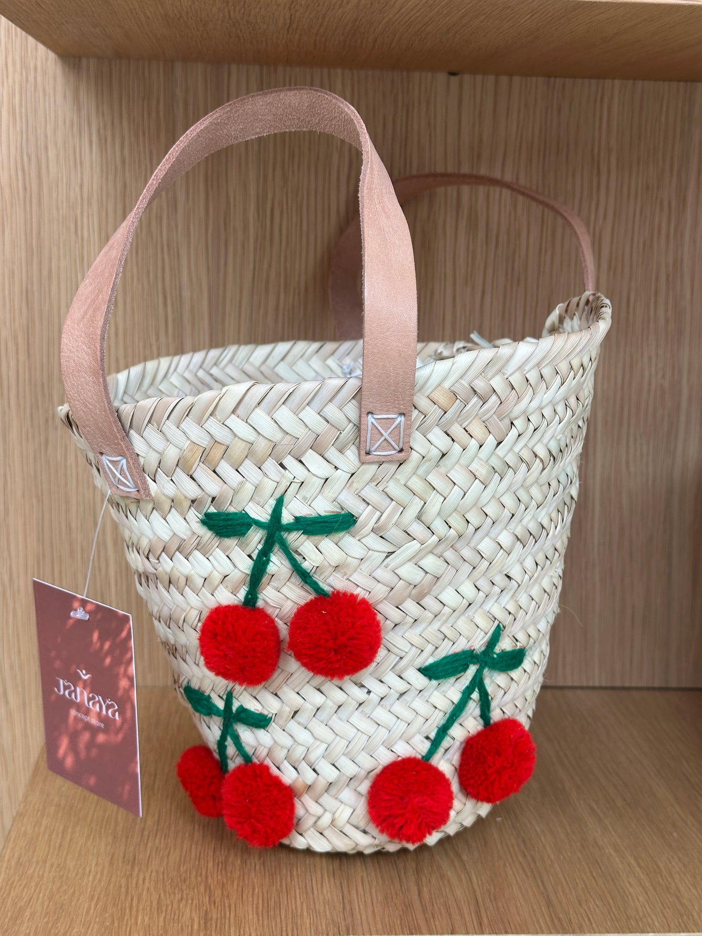 Petit panier brodé artisanal fruits