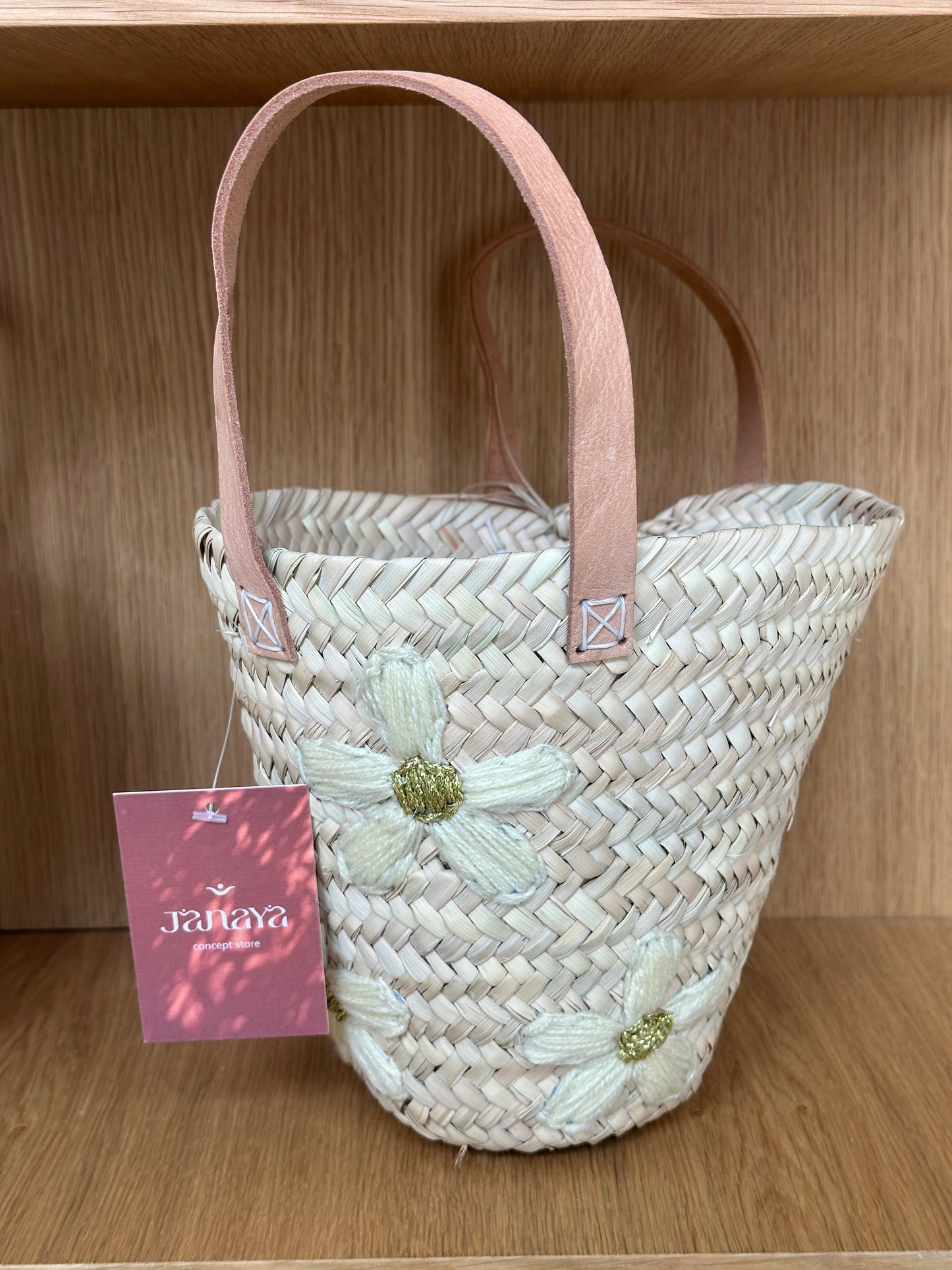 Petit panier brodé artisanal fruits