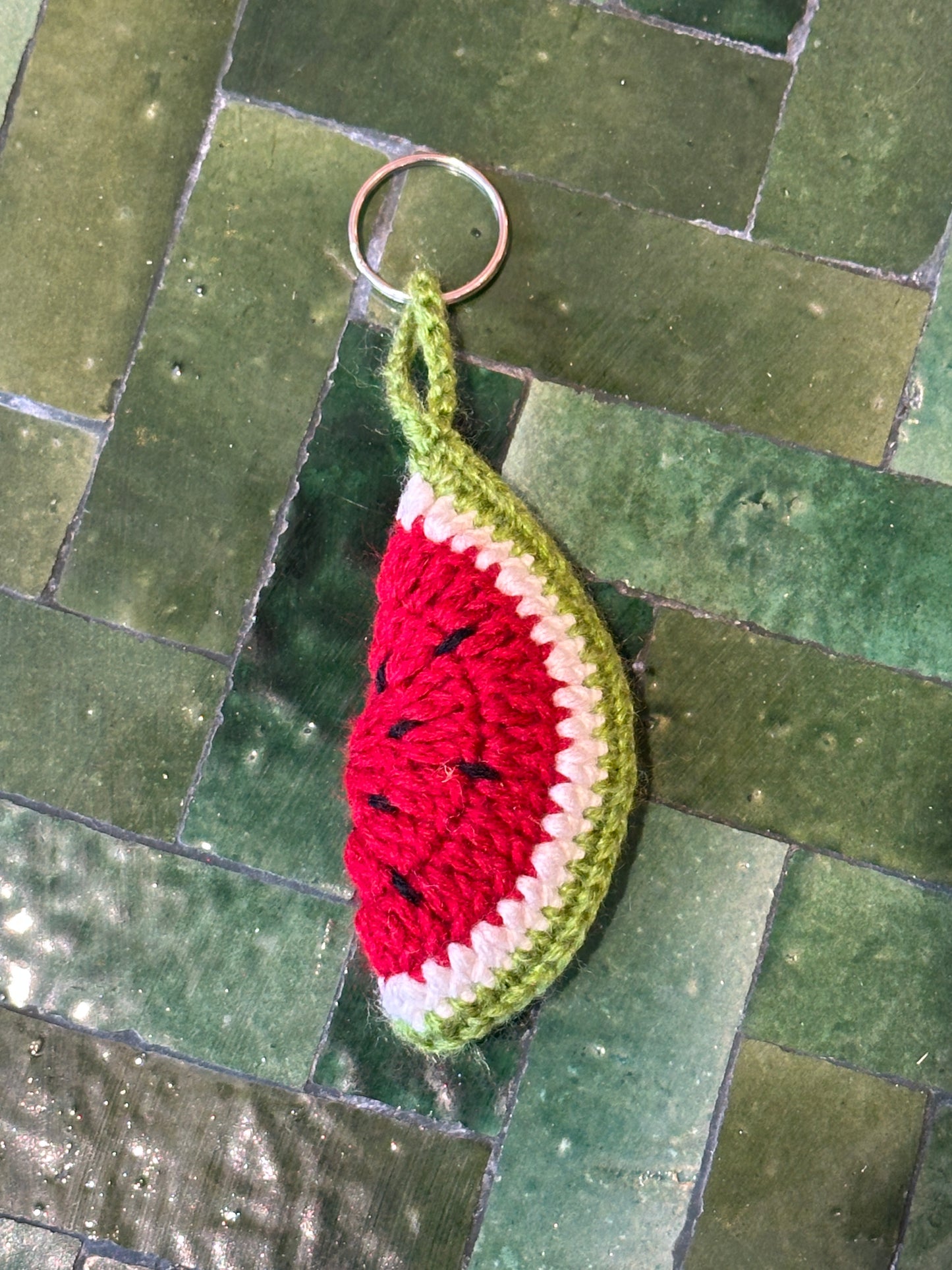 Porte-clés crochet artisanal