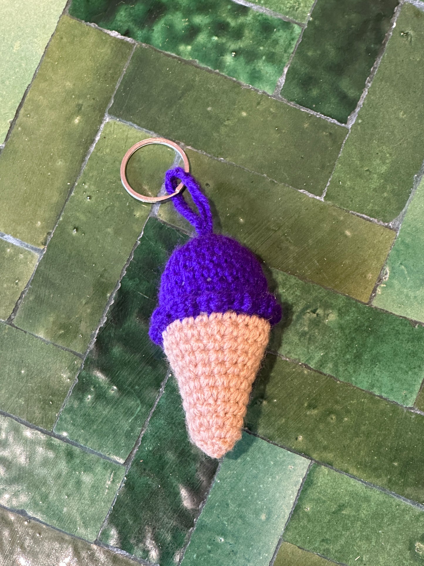 Porte-clés crochet artisanal