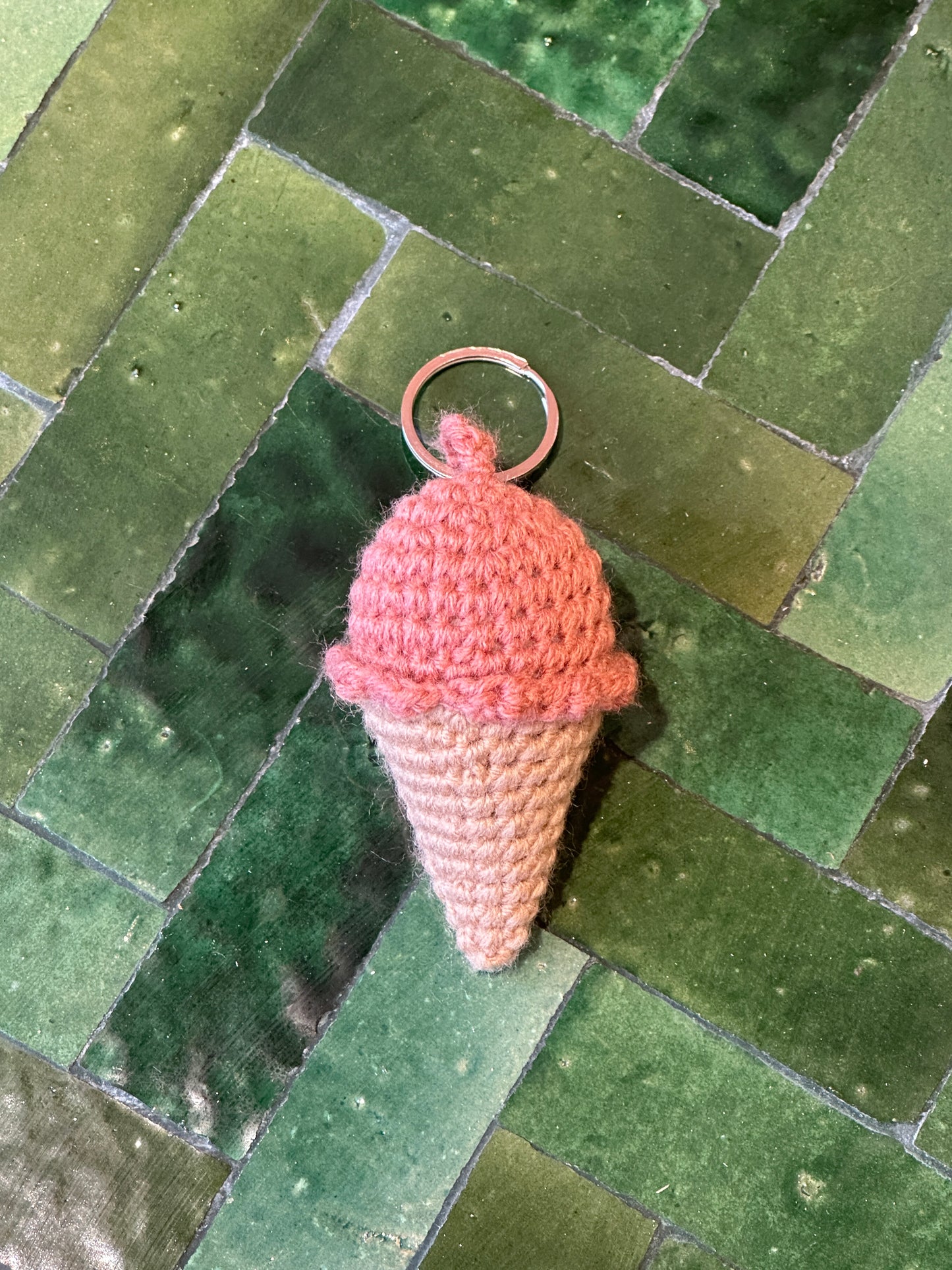 Porte-clés crochet artisanal