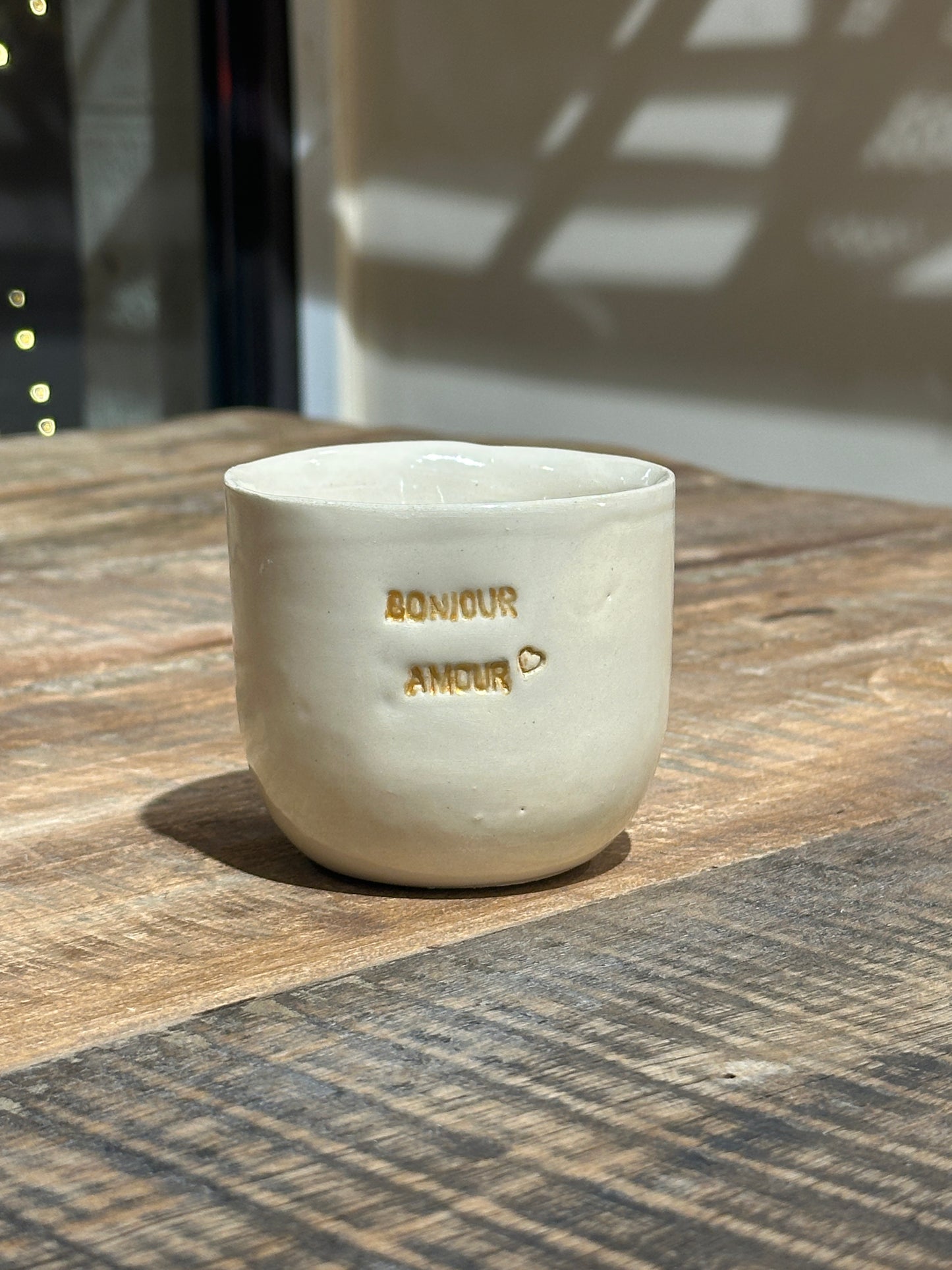 Céramiques Artisanales - Tasses en Grès Blanc