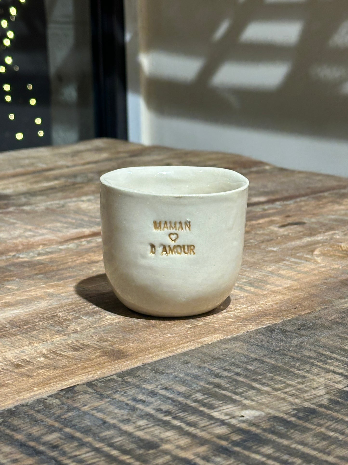 Céramiques Artisanales - Tasses en Grès Blanc