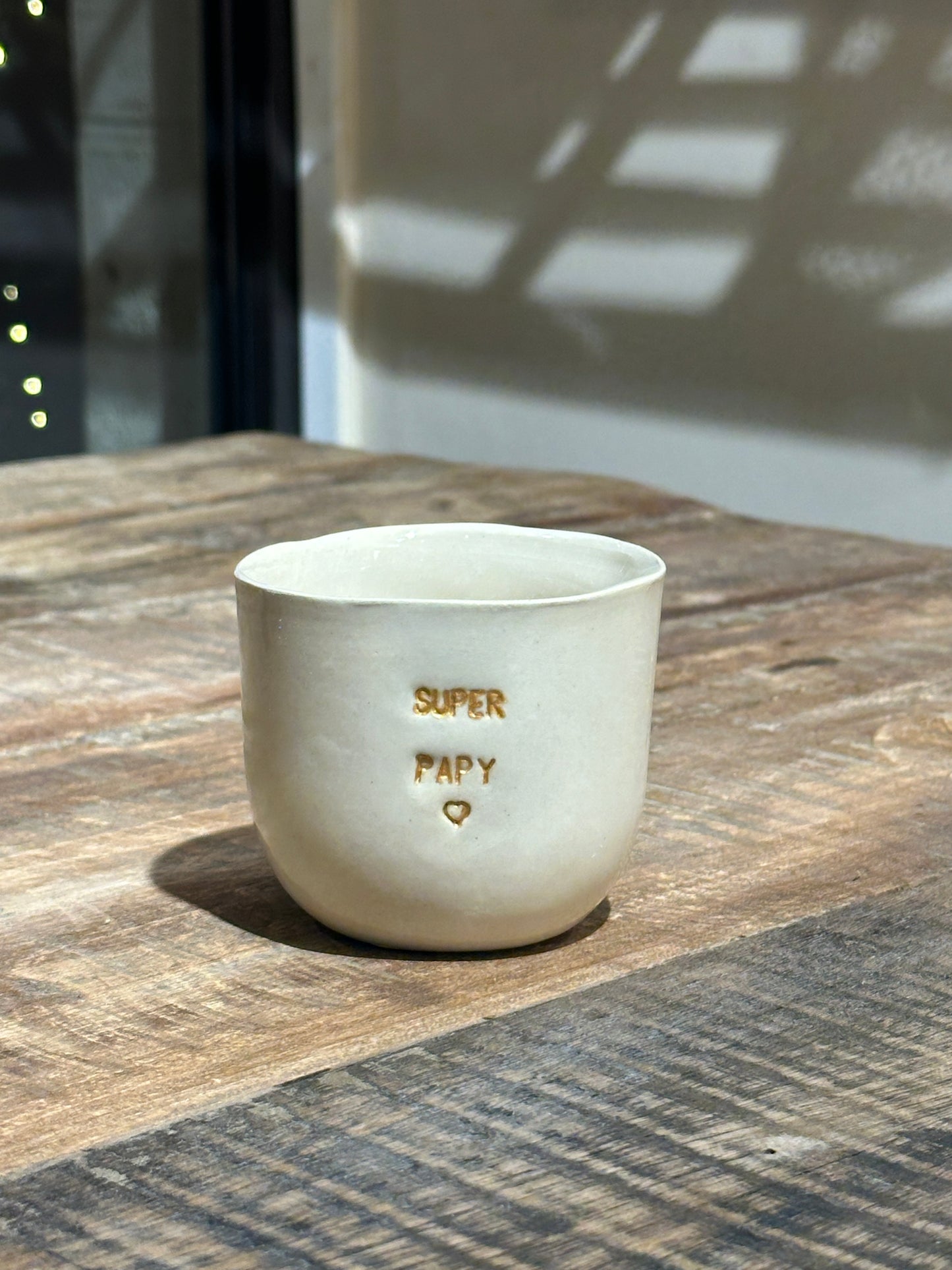 Céramiques Artisanales - Tasses en Grès Blanc