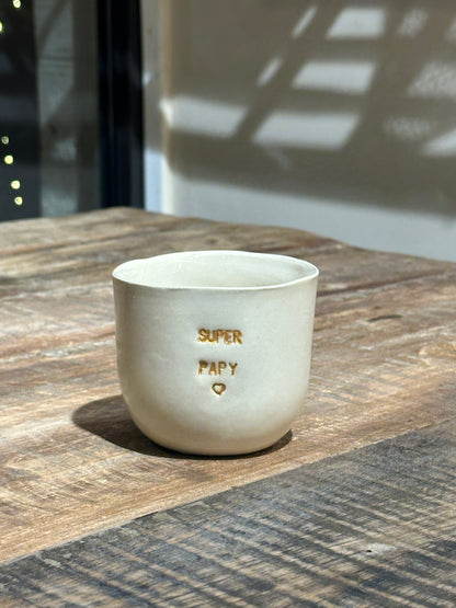 Céramiques Artisanales - Tasses en Grès Blanc